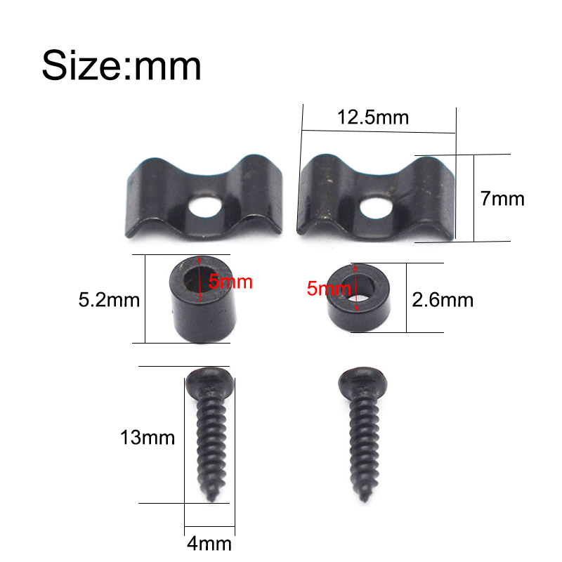 ST Electric Guitar Bridge High Tension String Clip Headstock Metal Stable String Fixation Hardware