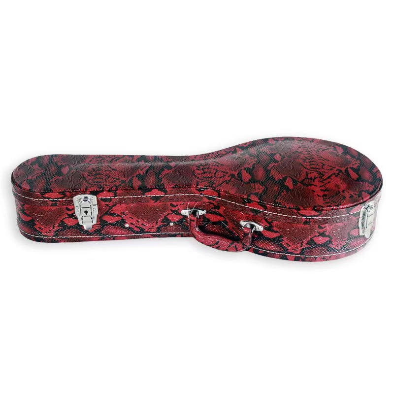 Wholesale Factory Price PU Leather Wood Case with Foam Inside Colorful Mandolin Case