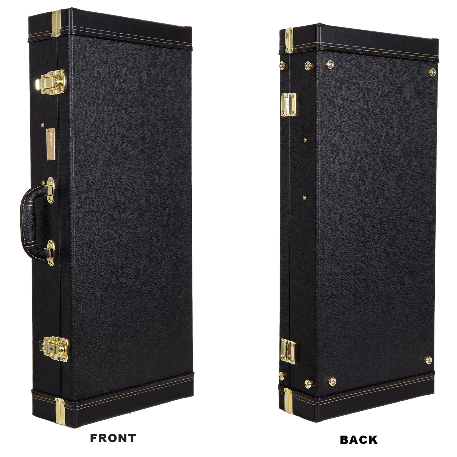 NAOMI Rectangular Wooden Case fits A-style Mandolins with Metal Feet Black Color for Carbon Fiber Mandolin