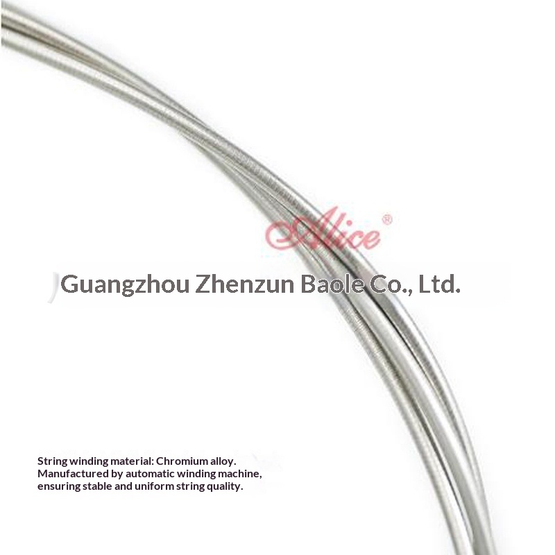 Alice Bass Strings A628 Fretless Four-String Set Electric Bass Strings Flat Wound Hex Core Chrome Alloy
