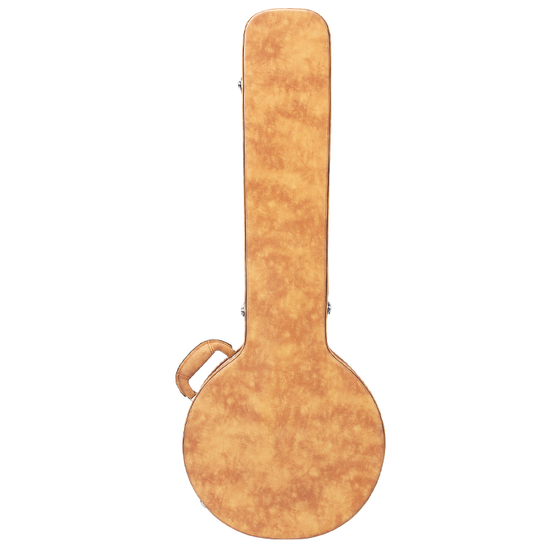 Factory Direct Deluxe Wood Hard Case for Banjo Covered With PVC Leather High Quality Instruments Case