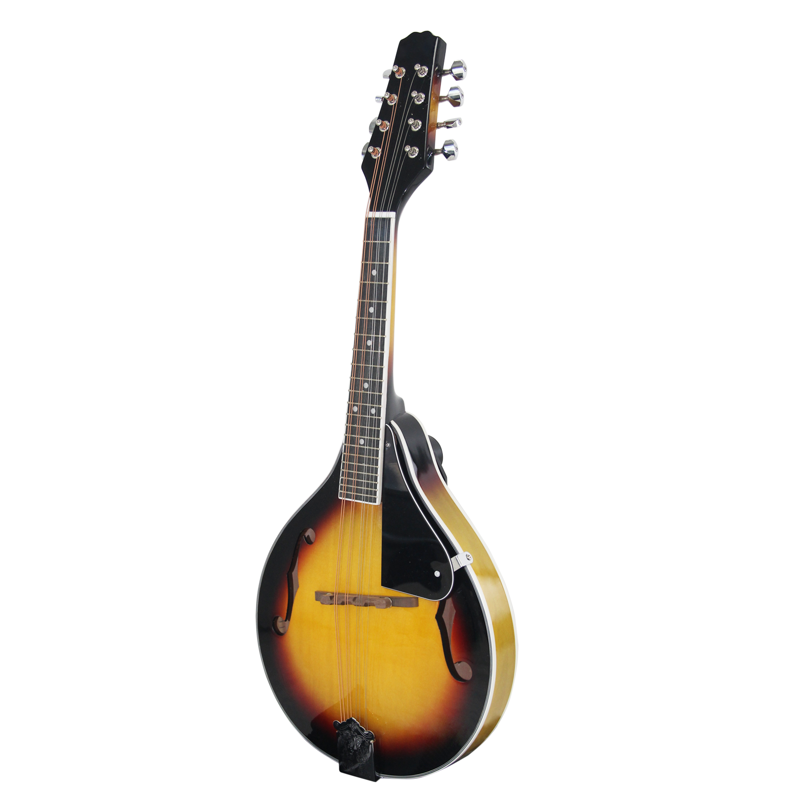 8-String Mandolin Basswood Sunburst Mandolin Musical Instrument with Brass String Stringed Instrument Adjustable Bridge