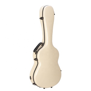 Fiberglass Ivory White Acoustic Guitar Backpack Case