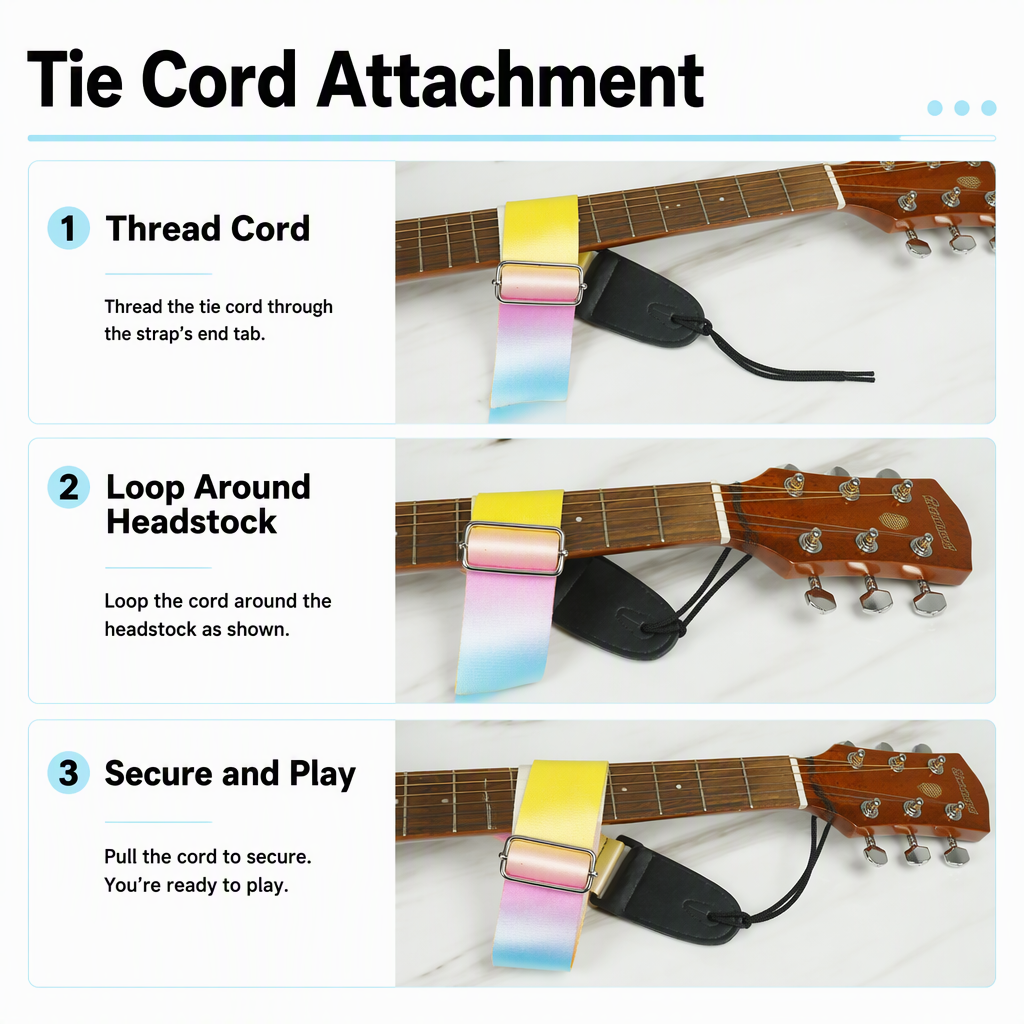 Gradient Guitar Strap Polyester Cotton Music Instrument Strap for Acoustic Electric Bass Crossbody Shoulder Use