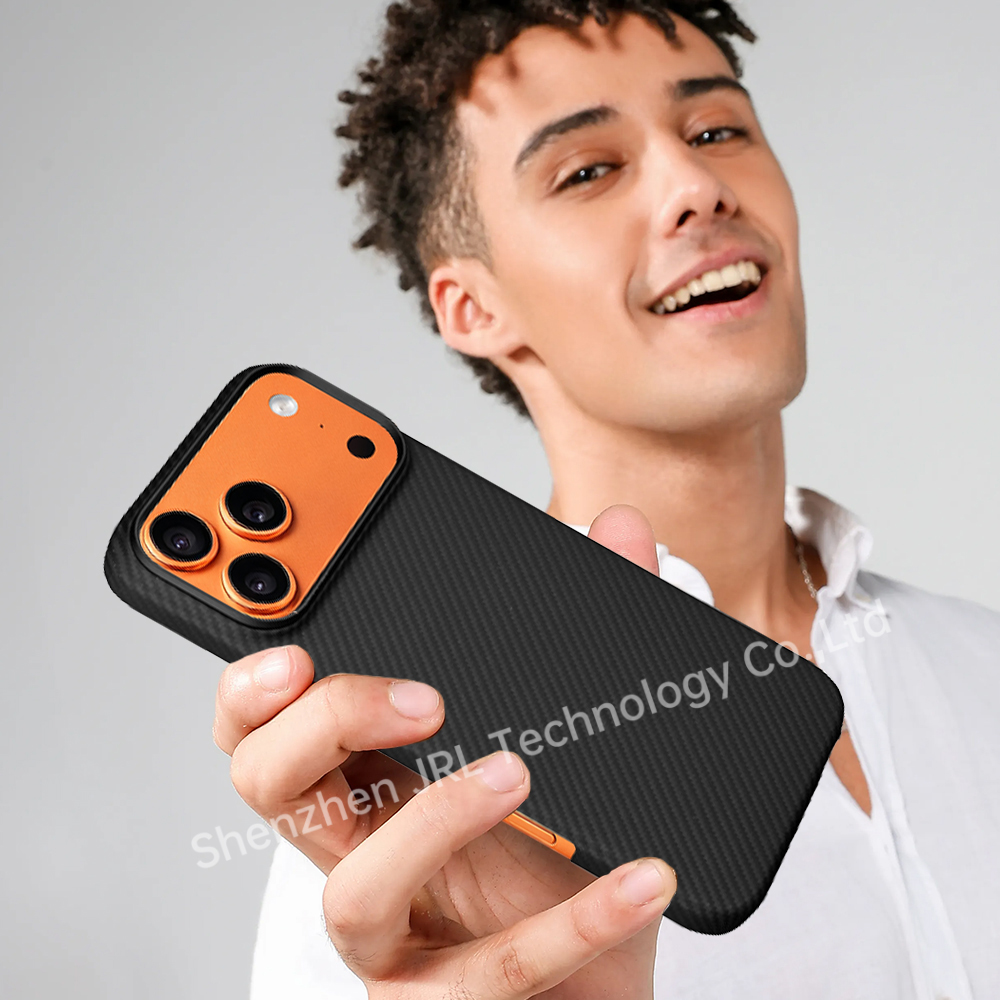 600D Texture Super Thin Full Cover Protection New Carbon Aramid Fiber Case for iPhone 17 Pro