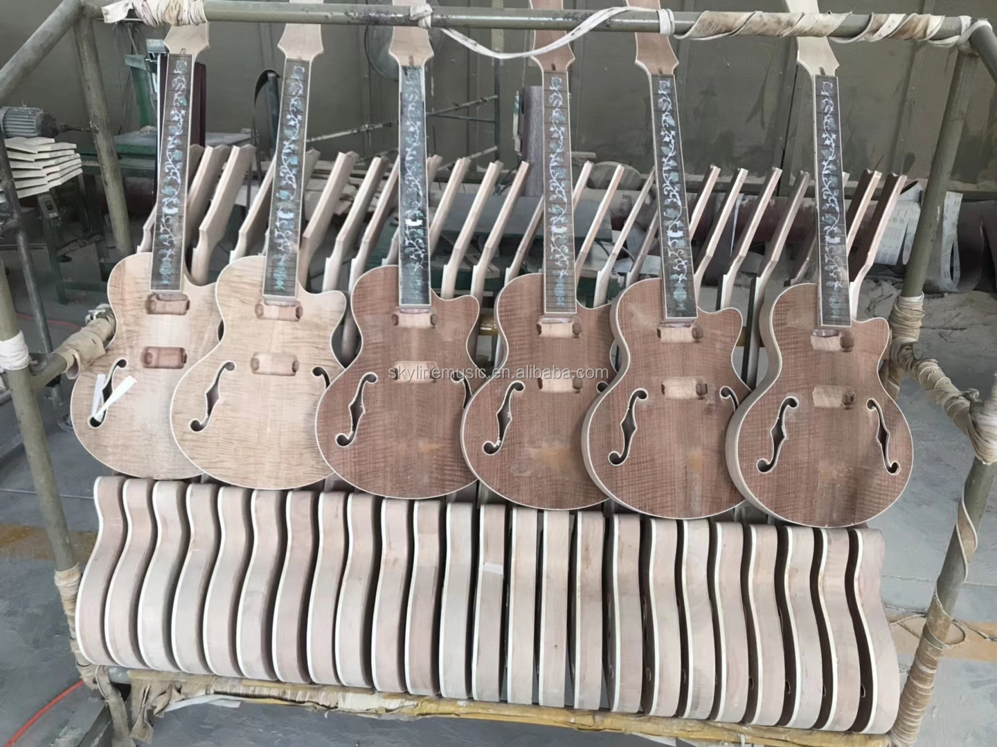 PB-FLBK China Made High Quality Fretless Electric Bass Guitar, Customized OEM logo