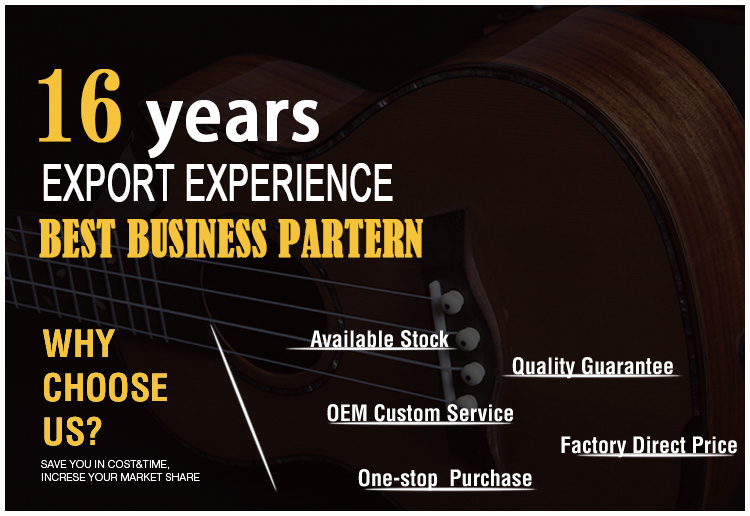 Baritone Size Wooden Ukulele China Factory 30 Inch 6 Strings Guitarlele Small Guitar
