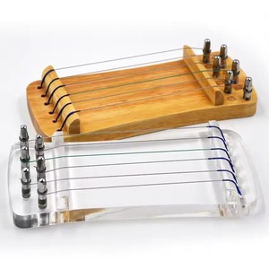 Portable Crystal Zither Guzheng Finger Trainer Solid Wood