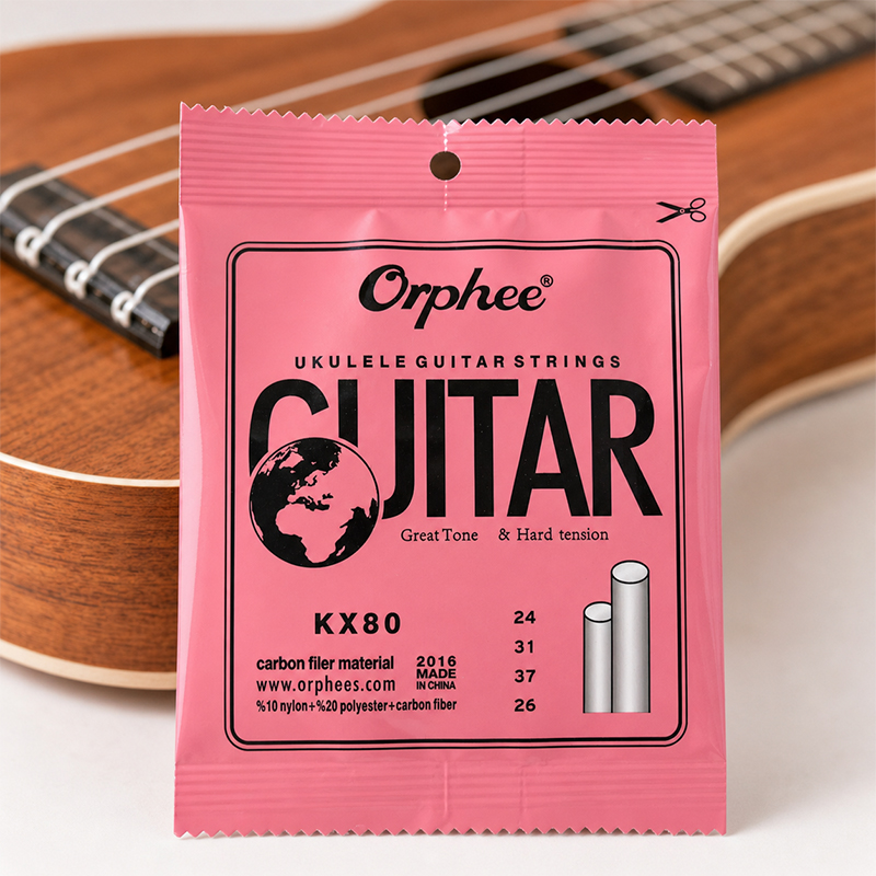 Wholesale Orphee KX80 Carbon Ukulele Guitar Strings China Matte Finish Uncoated