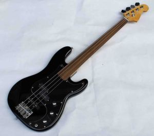 PB-FLBK Customized OEM Fretless Electric Bass Guitar