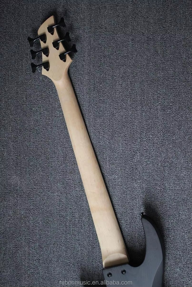 Weifang Rebon 6 String Fretless Electric Bass Guitar With Ashwood Body
