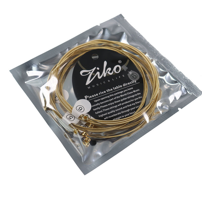 High Quality Oem Custom LOGO Package Bright Sound Copper Anti-Rust Brass String Acoustic Guitar String