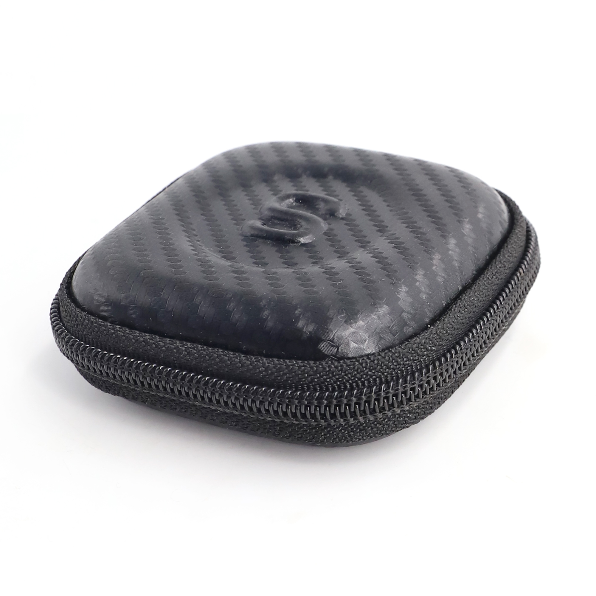 Custom Small Carbon Fiber EVA Wireless Earbuds Pouch Cover Case Bag