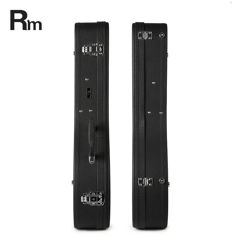 High Quality Mandolin Case Leather Cover Wooden A-shape Design 20mm Sponge Protection Chrome Latch Handmade Instrument Case
