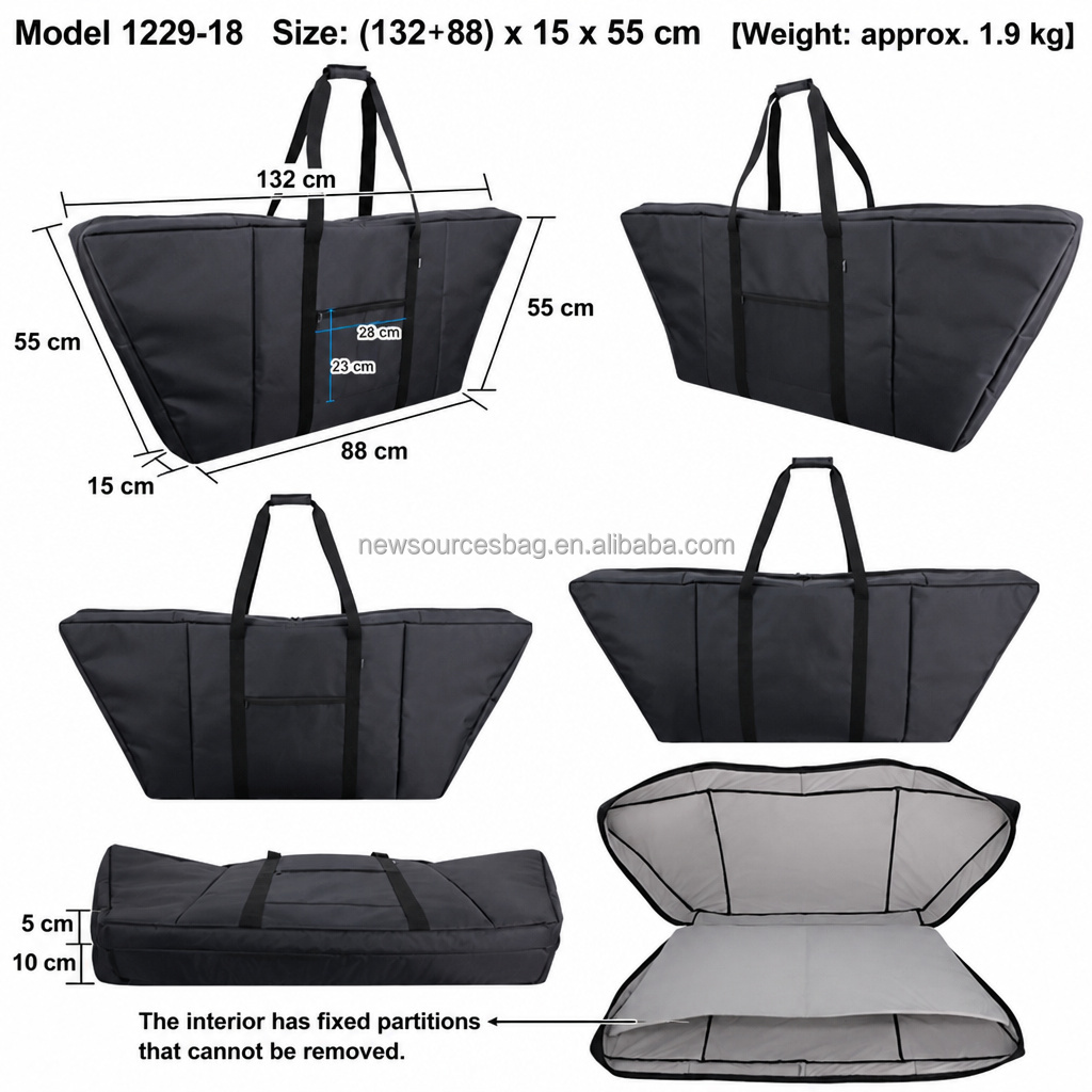 Multifunctional Trapezoidal Bag Storage for the Zither Audio Tuning Disc Waterproof and Shockproof Storage Bag AAW162