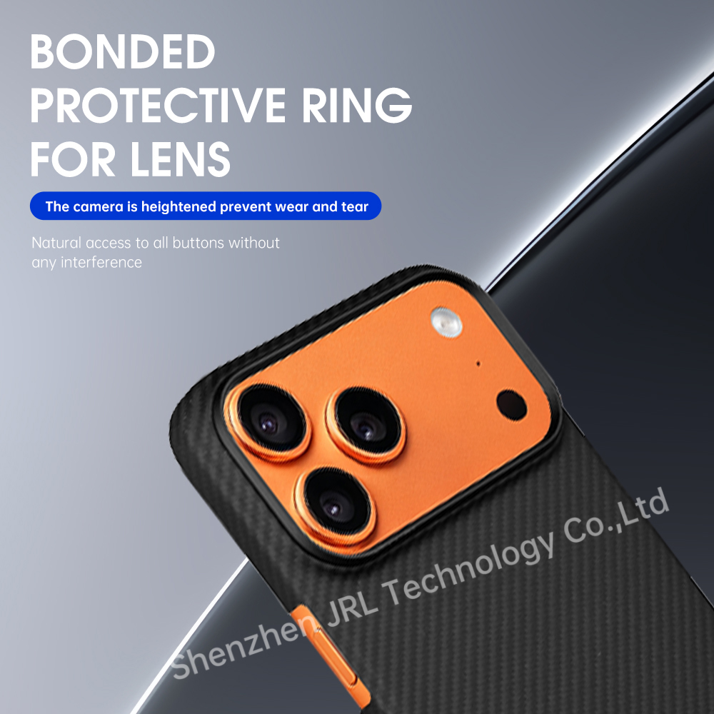 600D Texture Super Thin Full Cover Protection New Carbon Aramid Fiber Case for iPhone 17 Pro