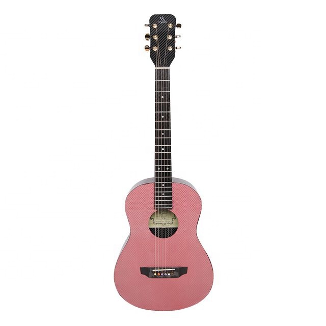Lightweight 100% Carbon Fiber Travel Guitar - Factory Direct, 3K Twill Glossy Surface