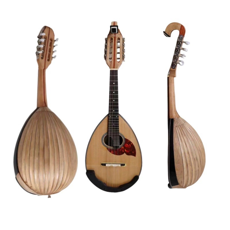 Premium Bowl-Back Mandolin High-Pitched 8-String Mandoline Bowl Shape Mandolin for Professional Performance