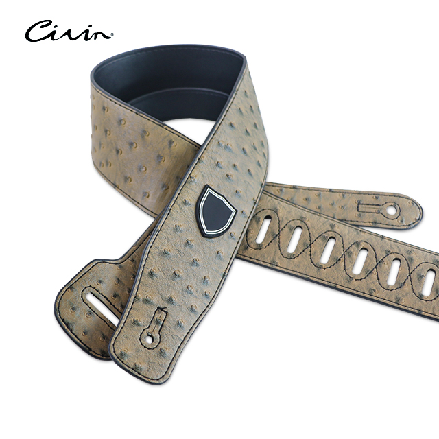 High End CIVIN CPU01 Durable 6.5cm Wide Soft Pu Leather Guitar Strap 87cm OEM/ODM Available Wholesale Price