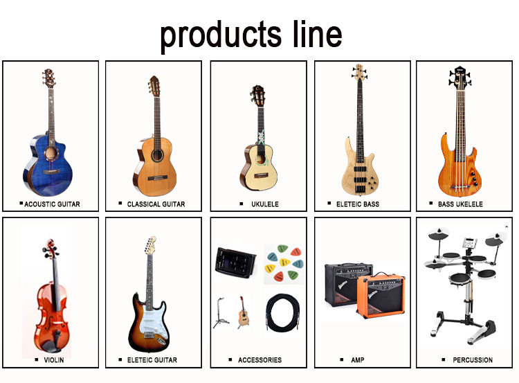 Baritone Size Wooden Ukulele China Factory 30 Inch 6 Strings Guitarlele Small Guitar