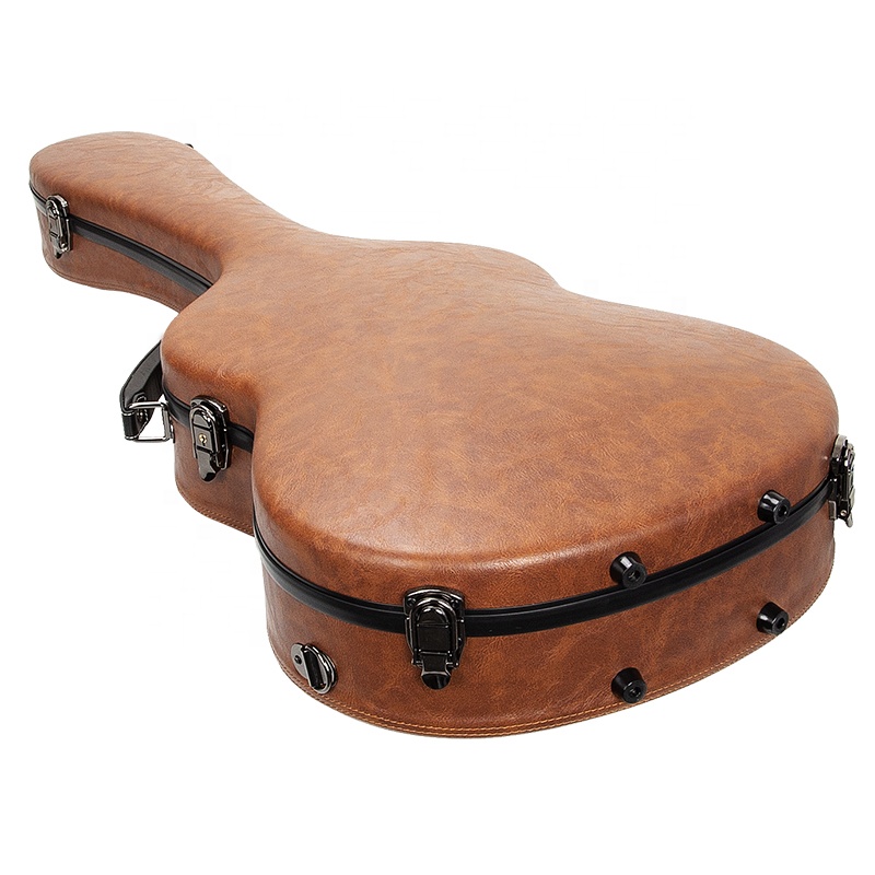 Wholesale Classical Guitar Hard Case Sponge Interior Classical Guitar Fiberglass Case Light Weight Instruments Case