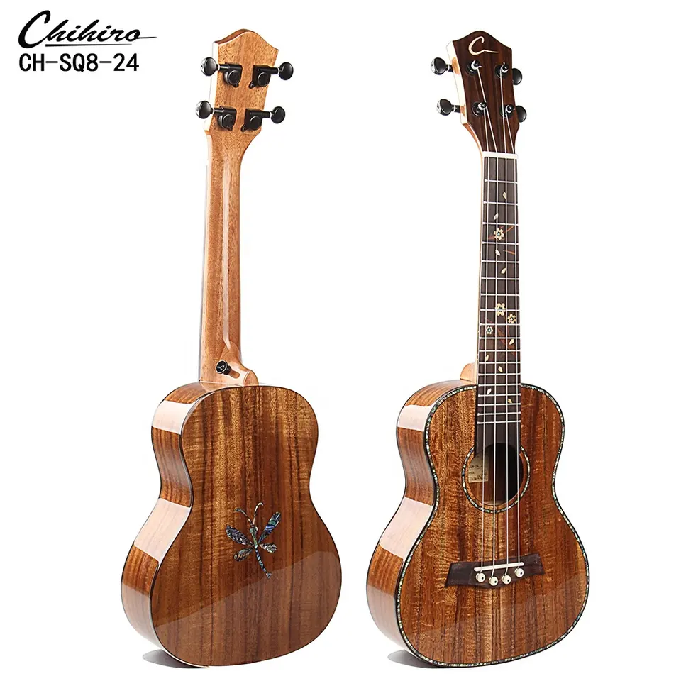Baritone Size Wooden Ukulele China Factory 30 Inch 6 Strings Guitarlele Small Guitar
