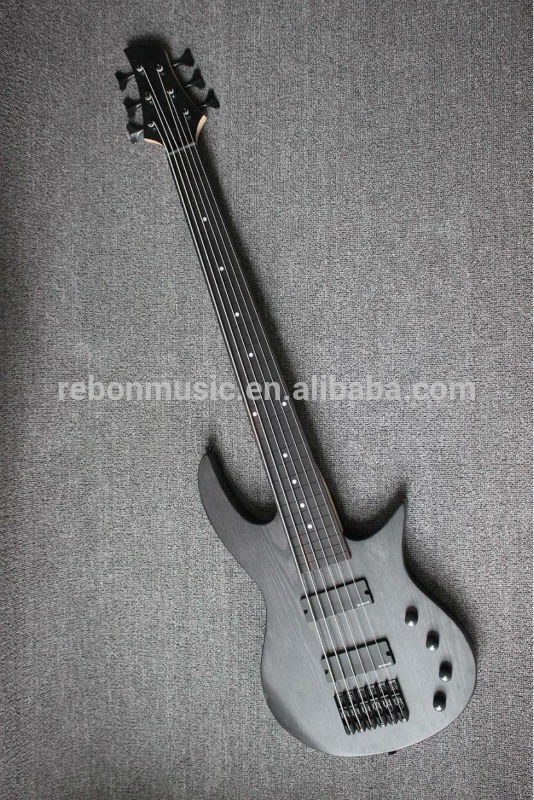 Weifang Rebon 6 String Fretless Electric Bass Guitar With Ashwood Body