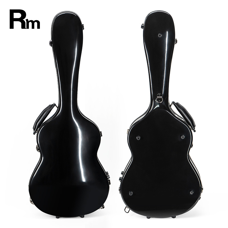 Wholesale Custom Colorful Fiberglass Portable Durable Lightweight Hard Case Classical Acoustic Guitar Flight Case Instrument Bag