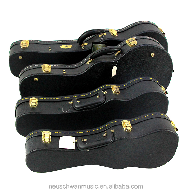 Wholesale Common Grain ABS Mandolin Hard Case with Black Plush Lining and Chrome Hardware