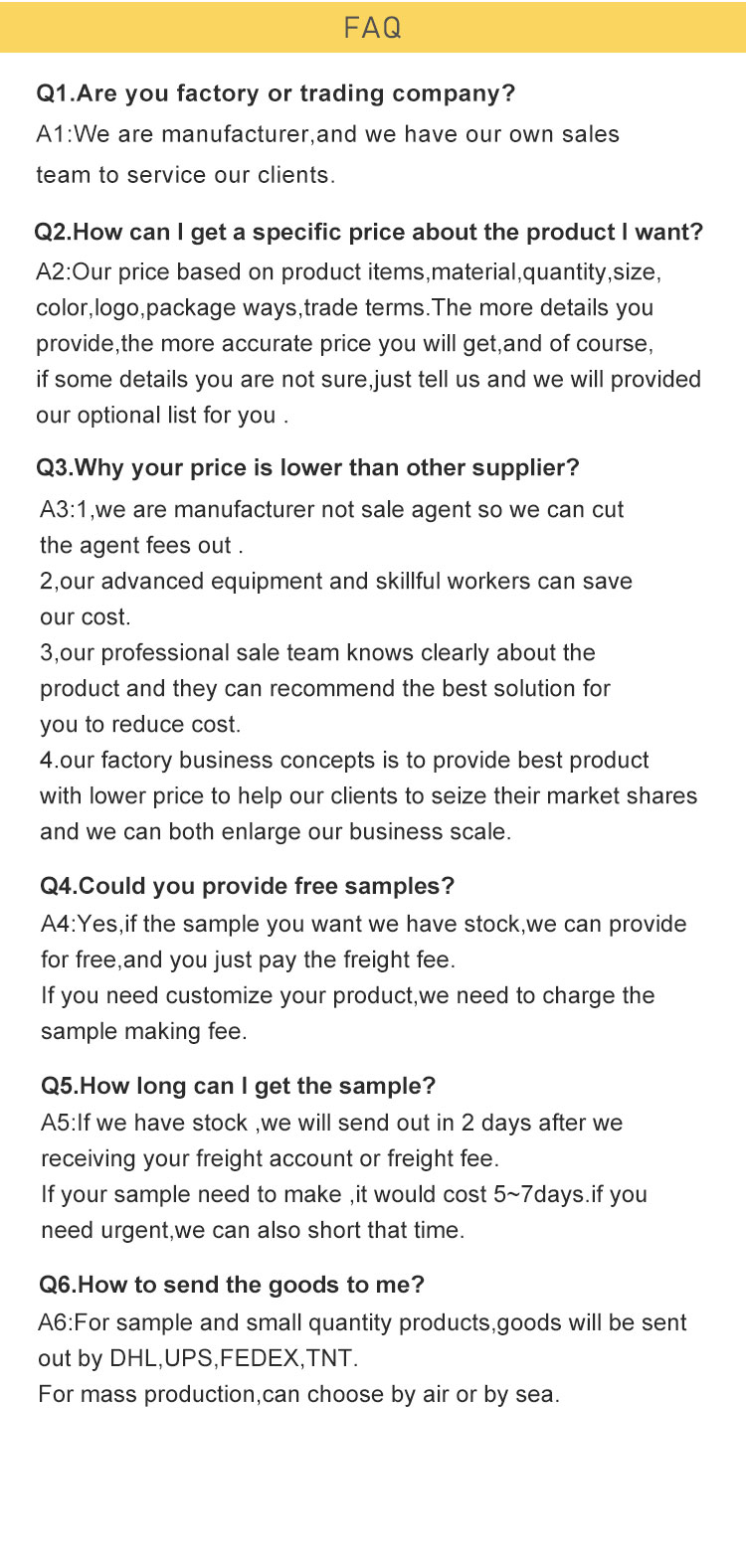 FAQ Infographic