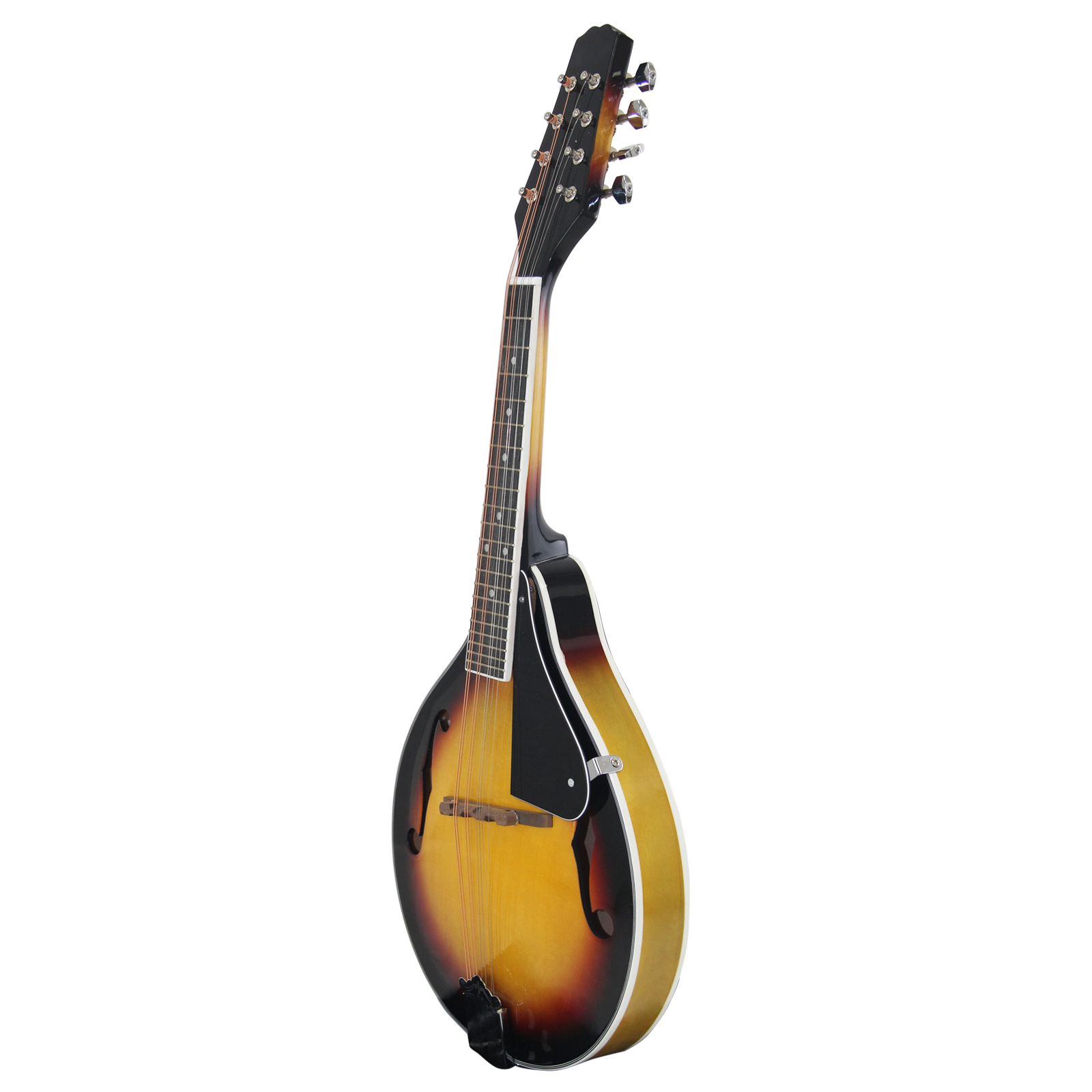 8-String Mandolin Basswood Sunburst Mandolin Musical Instrument with Brass String Stringed Instrument Adjustable Bridge
