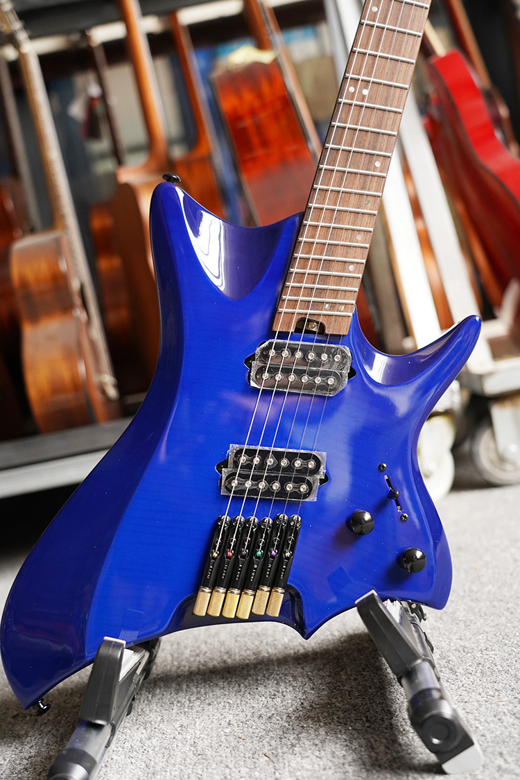 Factory Direct Headless Electric Guitar OEM ODM Customized Rock Metal Guitarra Lightweight Double Humbucker Fan Fretborad