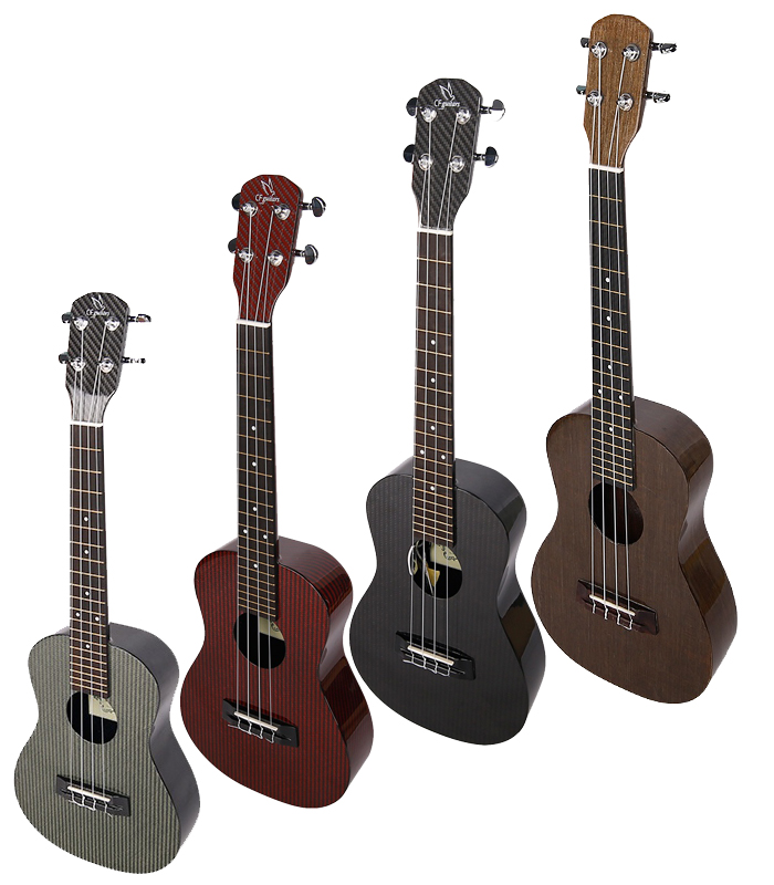Lightweight 100% Carbon Fiber Travel Guitar - Factory Direct, 3K Twill Glossy Surface