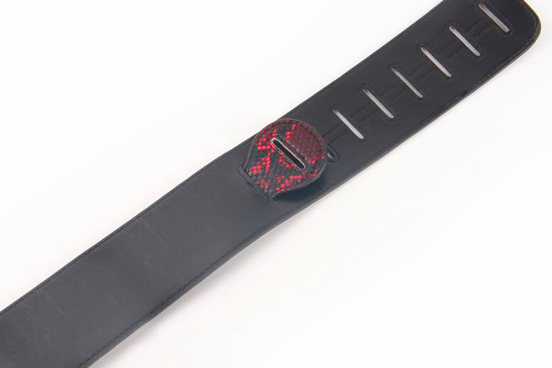 Different Style Wholesale Wear Resisting PU Leather Snakeskin Guitar Strap Leather