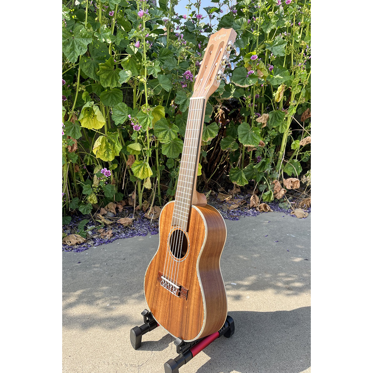 Aiersi Brand 28 Inch Hawaii Mini Guitar 6 String Koa Body Ukulele Guitar Portable Travel Ukelele Guitarlele