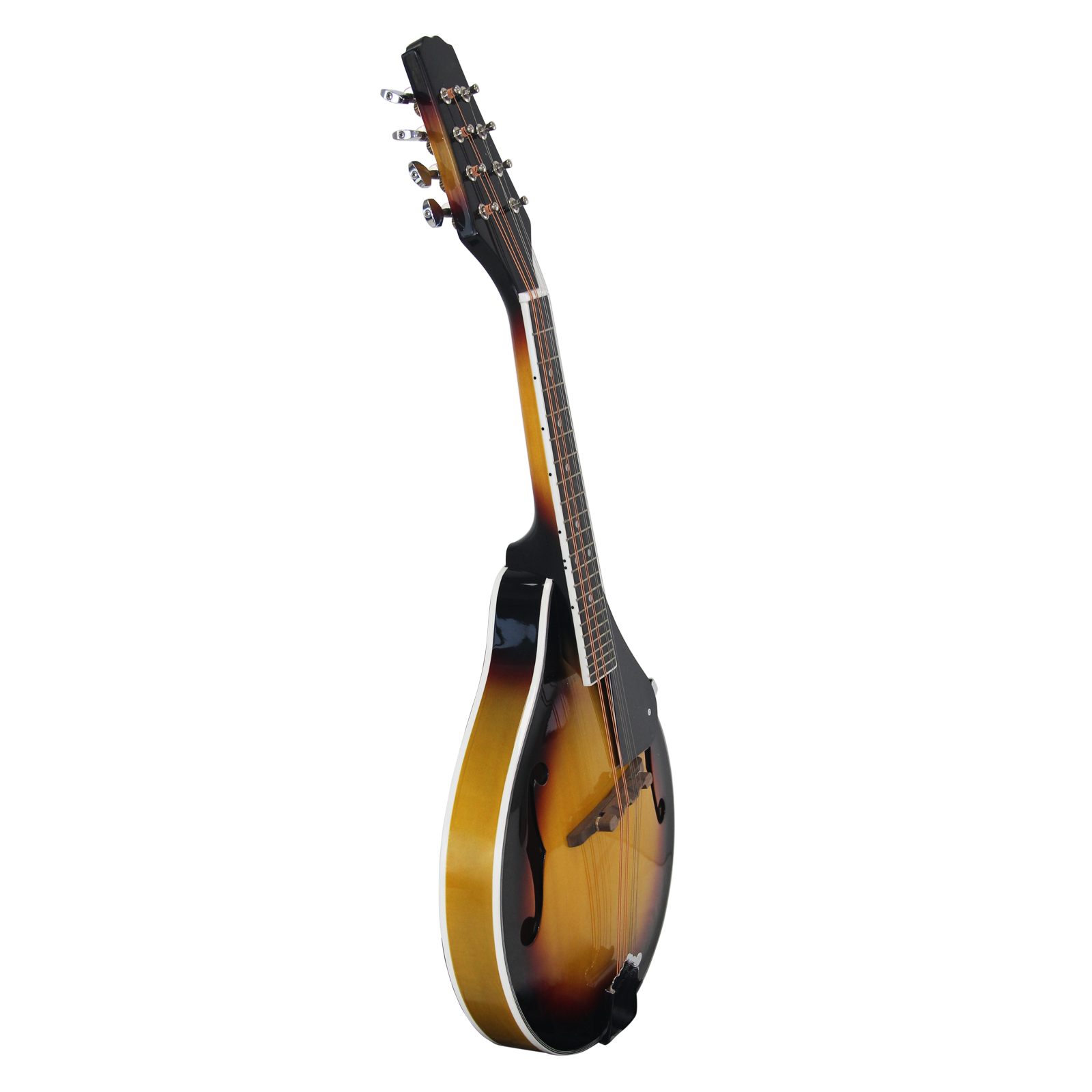 8-String Mandolin Basswood Sunburst Mandolin Musical Instrument with Brass String Stringed Instrument Adjustable Bridge