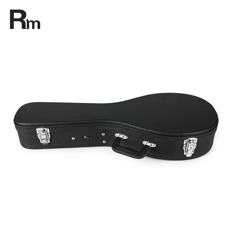 High Quality Mandolin Case Leather Cover Wooden A-shape Design 20mm Sponge Protection Chrome Latch Handmade Instrument Case