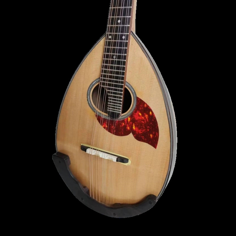 Premium Bowl-Back Mandolin High-Pitched 8-String Mandoline Bowl Shape Mandolin for Professional Performance