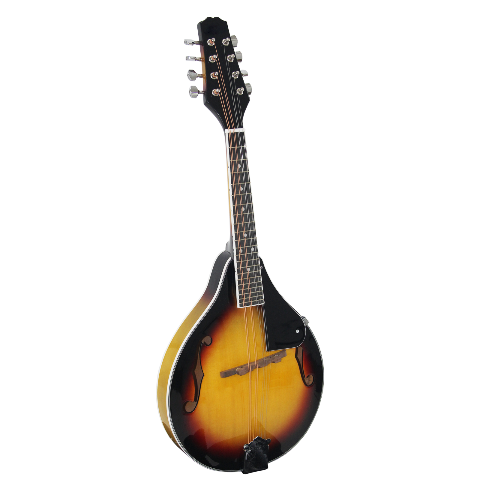 8-String Mandolin Basswood Sunburst Mandolin Musical Instrument with Brass String Stringed Instrument Adjustable Bridge
