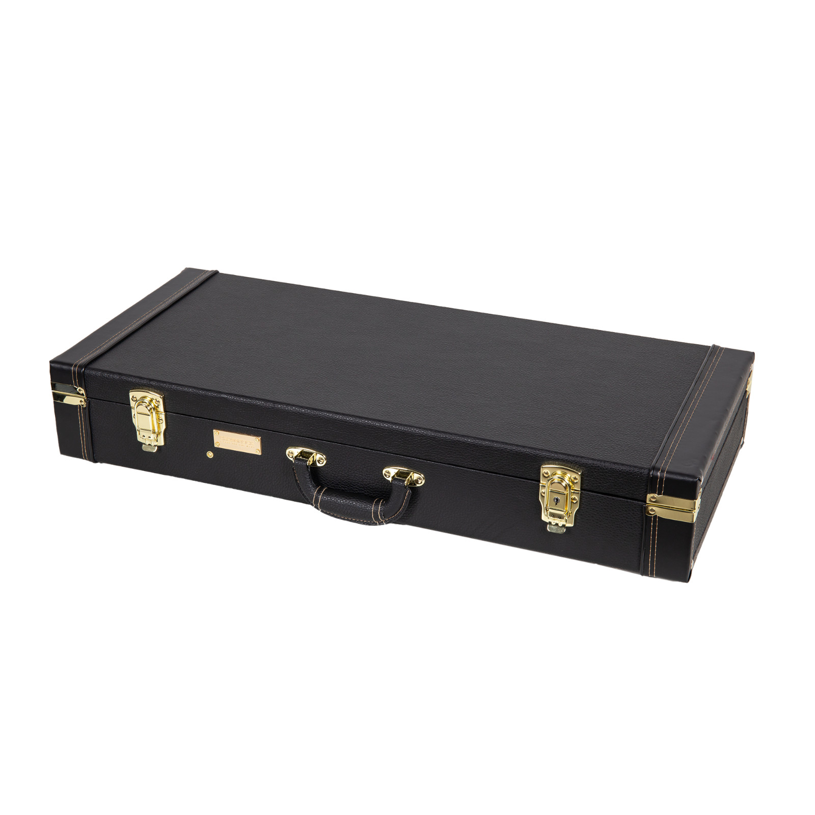 NAOMI Rectangular Wooden Case fits A-style Mandolins with Metal Feet Black Color for Carbon Fiber Mandolin